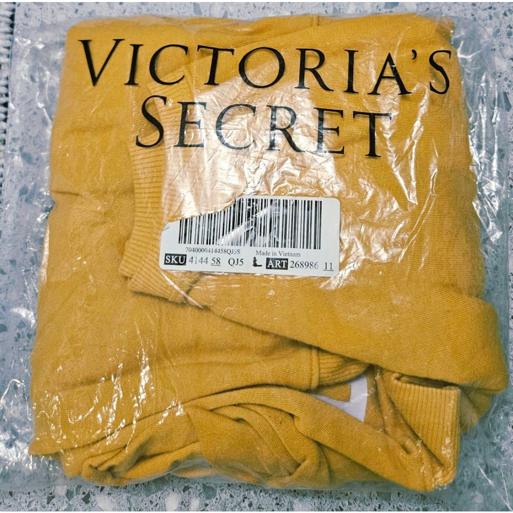 PINK Victoria's Secret Logo sleeve crew neck sweatshirt pre-owned vintage large - Picture 7 of 8